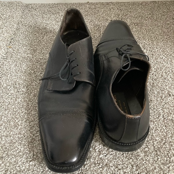 Adam Derrick To Boot New York Black Oxford Cap Toe Dress Shoe